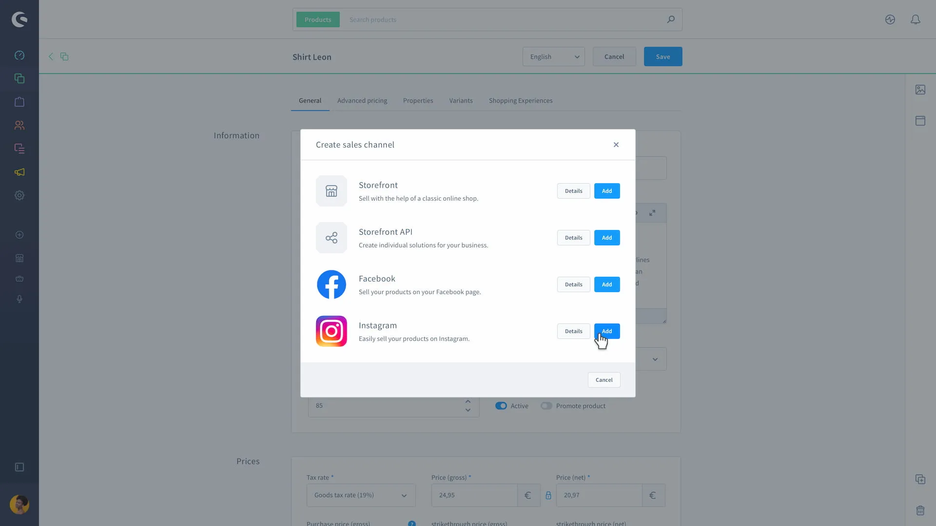 Shopware Sales Channel