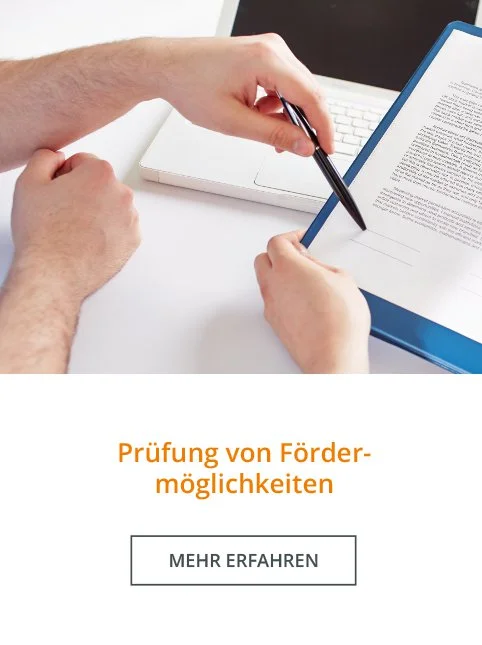 Prüfung von Fördermöglichkeiten x Business Software Solutions