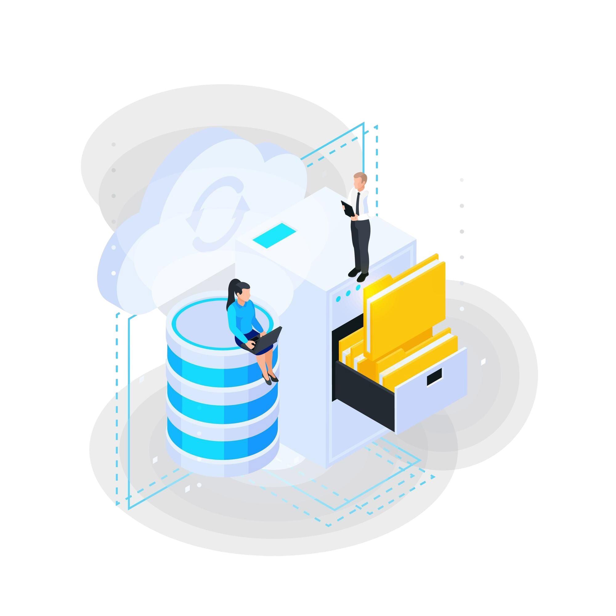 isometrische-zusammensetzung-der-cloud-dienste-mit-charakteren-der-arbeitenden-leute-und-schrank-mit-ordnern-und-serverkapselvektorillustration (1) cci backup